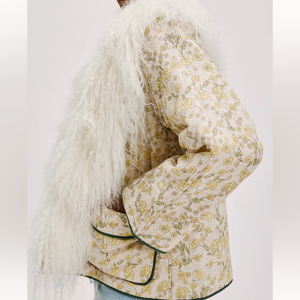 Nigel Preston Quilted Patch Faux Fur Jacket NWT🔖 - Picture 2 of 9